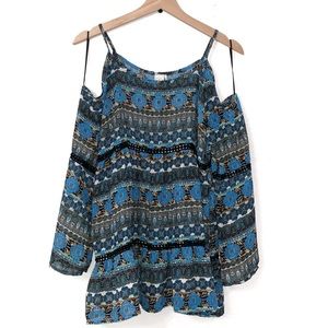 Paper Crane Cold Shoulder Top